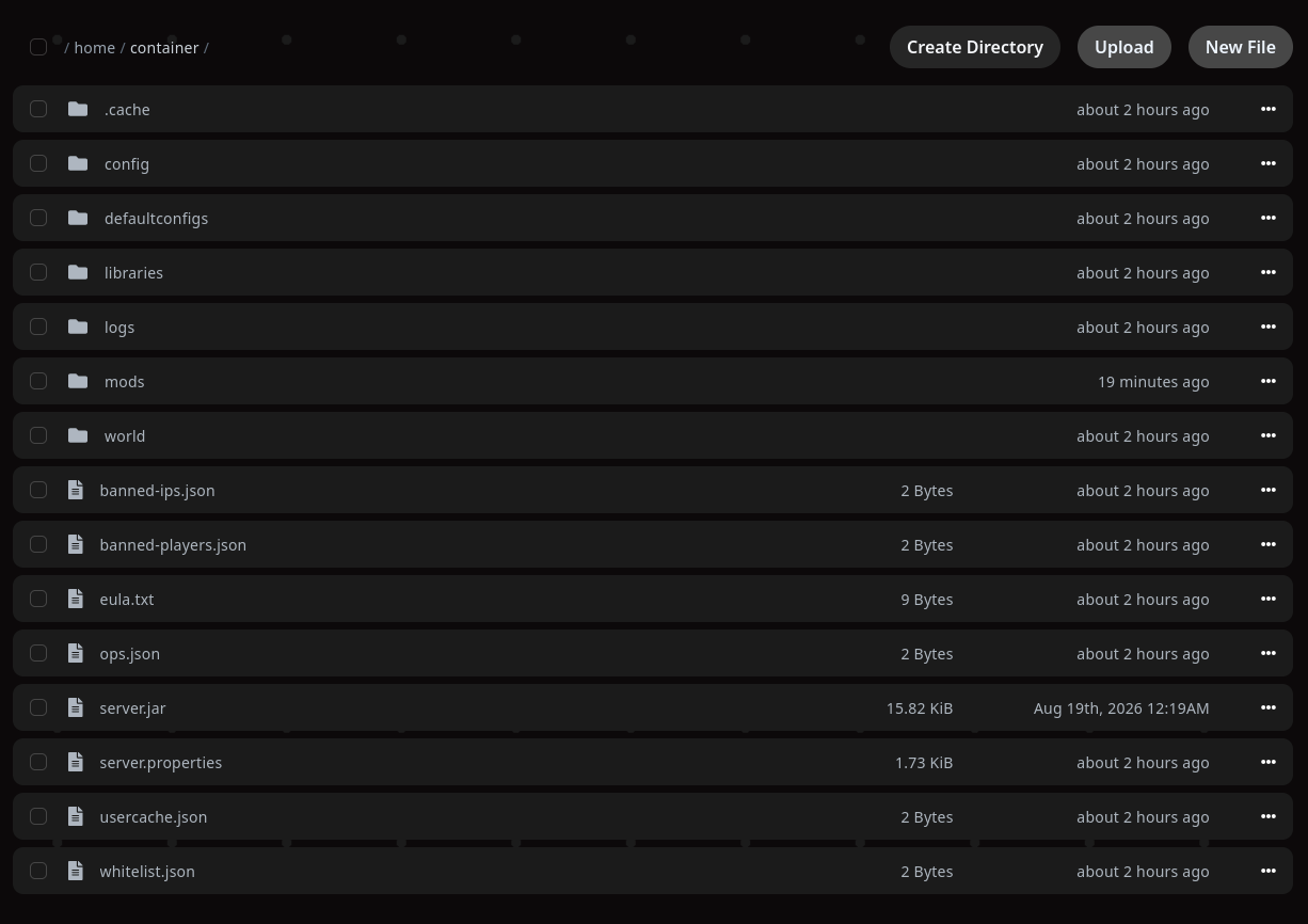 Simspeed Minecraft file manager