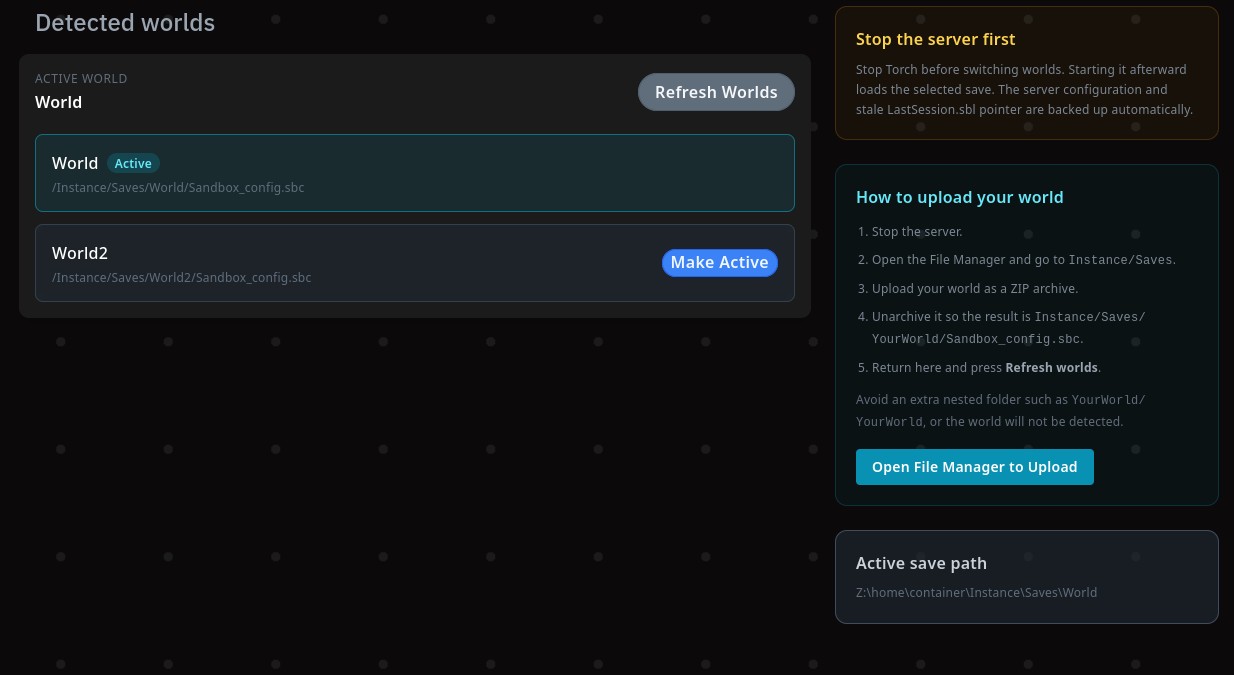 Simspeed Space Engineers world import and world manager